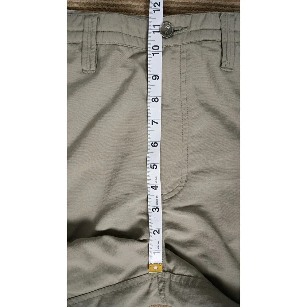 The North Face Vintage Convertible Pants Sz  34  Never Stop Exploring Tan Nylon